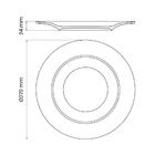 Prato Raso Tramontina Elena Hs Em Porcelana 27 Cm