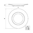 Prato Raso Tramontina Floralis Em Porcelana Decorada 25 Cm