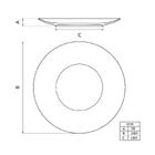 Prato Raso Tramontina Floratta Em Porcelana Decorada 28 Cm