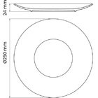 Prato Raso Tramontina Graziela Em Porcelana Decorada 25cm