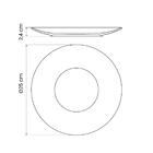 Prato Raso Tramontina Maragogi Em Porcelana Decorada 25 Cm