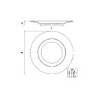 Prato Raso Tramontina Mesh Em Porcelana Decorada 28 Cm