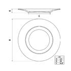 Prato Raso Tramontina Monocroma Em Porcelana Decorada 28 Cm