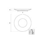 Prato Raso Tramontina Noite Feliz Em Porcelana Decorada 28 Cm