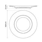 Prato Raso Tramontina Quartzo Em Porcelana Spray 28 Cm