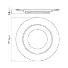 Prato Raso Tramontina Rústico Verde Porcelana Decorada 27 Cm