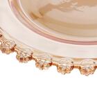 Prato Raso Wolff Daisy De Cristal Âmbar 28cm