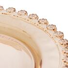Prato Raso Wolff Daisy De Cristal Âmbar 28cm