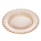 Prato Raso Wolff Daisy De Cristal Âmbar 28cm