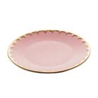 Prato Raso Wolff Egg De Porcelana Rosa Matt 27cm