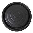 Prato Redondo 25cm p/ Vasos De Chão Polietileno Preto