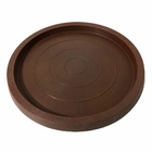 Prato Redondo 34cm p/ Vasos De Chão Polietileno Marrom