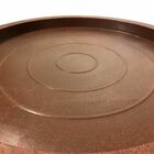 Prato Redondo 41cm p/ Vasos De Chão Polietileno Marrom