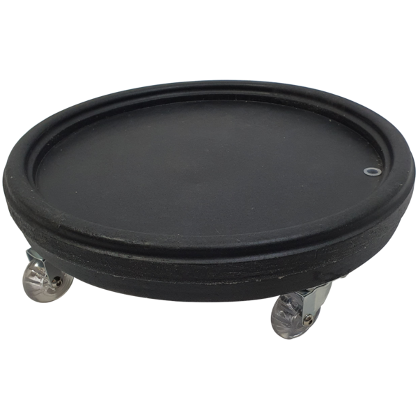 Prato Redondo Com Roda  20cm Preto - Alpe & Aritana