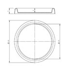 Prato Redondo Para Vaso 25 Japi