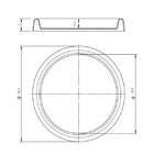 Prato Redondo Para Vaso 46 Japi