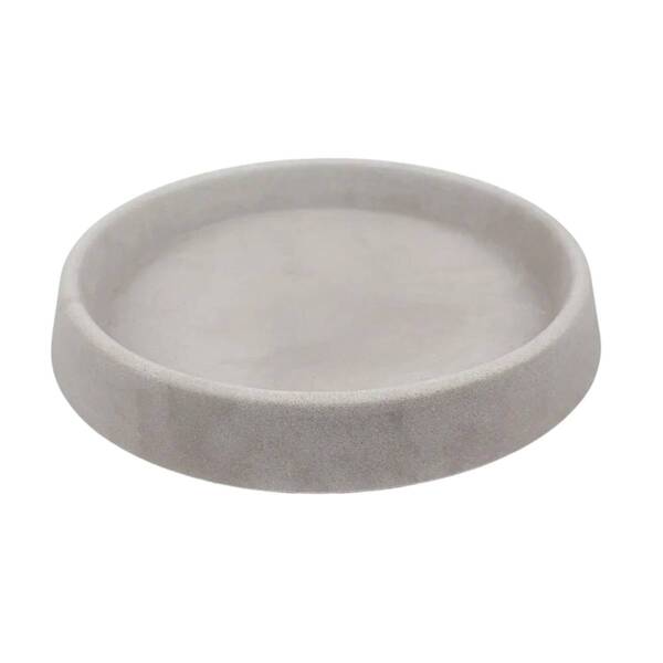 Prato Redondo Tradicional 35 (39x33x5) Cimento Queimado Japi