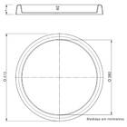 Prato Redondo Tradicional 41 (41x38x4) Cimento Queimado Japi