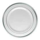 Prato Refeição Descartável Borda Prata 26 Cm 6 Unidades B0907