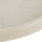 Prato Plástico com Rodas 40cm Cinza Taupe