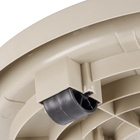 Prato Plástico com Rodas 40cm Cinza Taupe