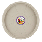 Prato Plástico com Rodas 40cm Cinza Taupe