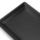 Prato Retangular 26,5 Cm Melamina Preta 100% Profissional