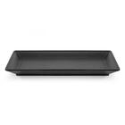 Prato Retangular 26,5 Cm Melamina Preta 100% Profissional