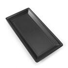 Prato Retangular 26,5 Cm Melamina Preta 100% Profissional