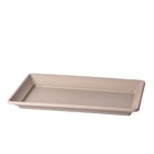 Prato Retangular Cinza Taupe PJS45CT Siena 7,1x21x40cm Okla
