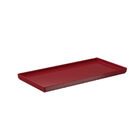 Prato Retangular Em Plástico Coza Uno 27x13cm Vermelho Bold