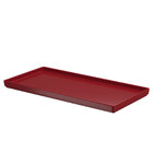 Prato Retangular Em Plástico Coza Uno 27x13cm Vermelho Bold