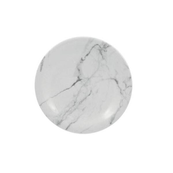 Prato Sobremesa 19 Marmore Cinza Porcelana Schmidt