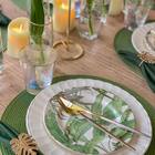 Prato Sobremesa Aquarelle Folhas