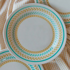 Prato Sobremesa Cerâmica Estampa Donna Louros 18cm 6un - Bion