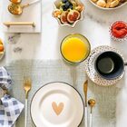 Prato Sobremesa Coração - Coleção Sweet Home