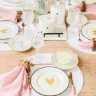 Prato Sobremesa Coração - Coleção Sweet Home