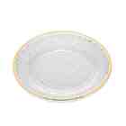 Prato Sobremesa Cristal C/ Borda Dourada Petra 20 Cm Lyor