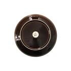 Prato Sobremesa Em Cerâmica L'hermitage Noir 20 7cm Bege