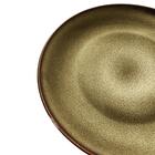 Prato Sobremesa Em Cerâmica L'hermitage Noir 20 7cm Bege