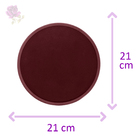 Prato Sobremesa Em Cerâmica Wolff Vadim 21cm Vinho