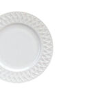 Prato Sobremesa Em Porcelana Limoges Louisiane Blanc 22 3cm