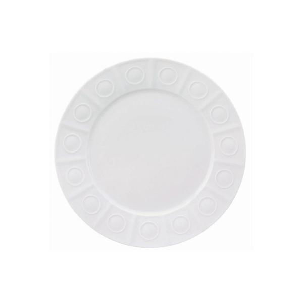 Prato Sobremesa Em Porcelana Limoges Osmose Blanc 22 3cm