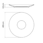 Prato Sobremesa Rústico Marrom Porcelana 21 Cm Tramontina