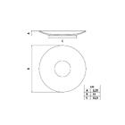 Prato Sobremesa Tramontina Artemis Em Porcelana Decorada 21 Cm