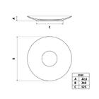 Prato Sobremesa Tramontina Artemis Em Porcelana Decorada 21 Cm