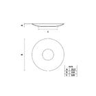 Prato Sobremesa Tramontina Artemis Em Porcelana Decorada 21 Cm