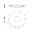 Prato Sobremesa Tramontina Bárbara Hs Porcelana Branca 21 Cm