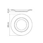 Prato Sobremesa Tramontina Elena Hs Em Porcelana 21 Cm