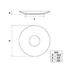 Prato Sobremesa Tramontina Lunar Em Porcelana Spray 21 Cm